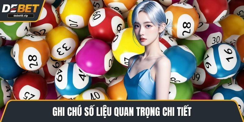 Ghi chú số liệu quan trọng chi tiết
