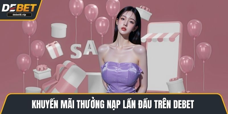 Khuyến mãi thưởng nạp lần đầu trên DEBET 